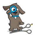 Effileerschaar hond
