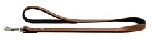 Hunter Looplijn Linum Bruin&Zwart - Hondenriem - 100x2.0 cm