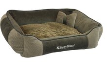Happy-House Mand Rechthoek Luipaard - Hondenmand - 45x55x20 cm Bruin
