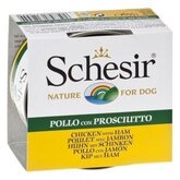 Schesir Kip met Ham Hondenvoer 1 tray (10 blikken)