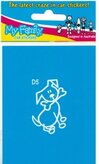 Hond met bot, autosticker