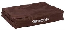 Wooff matras korrelkussen canvas bruin 110x70x15 cm