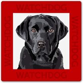Labrador waakbord, zwarte Labrador