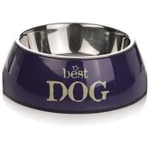 Hondenvoerbak rond Best Dog blauw 14 cm