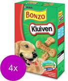 Bonzo Kluiven Gevogelte&Vlees - Hondensnacks - 4 x 1 kg
