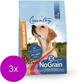 Fokker Country No Grain - Hondenvoer - 3 x 2.5 kg