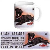 Koffie beker zwarte Labrador hond