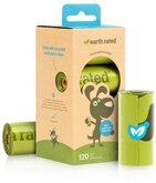 Earth Rated Poepzakjes Navulling Box Geurloos - Hondenpoepzakjes - 8 rollen à 15 zakjes