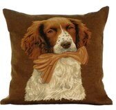 Mars & More - Gobelin Kussen - Sierkussen - Hond Met Handschoen - 45x45cm