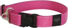 Rogz For Dogs Landing Strip Hondenhalsband - 40 mm x 50-80 cm - Roze
