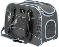 Trixie hondentas alison grijs / lichtblauw tot 8 kg 43x20x29 cm