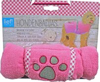 Lief! - Hondenbadjas Girls - M - 40-60cm