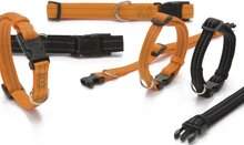 Nylon halsband Aventura - Oranje - Reflecterend stiksel