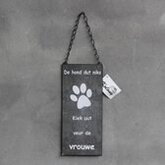 Tekstbord: tekstbord de hond
