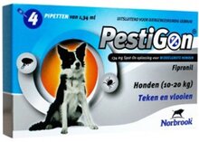 Pestigon Spot-on! hond (10-20kg) 4 x 1.34 ml