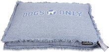 Lex & Max Dogs Only - Losse hoes voor hondenkussen - Boxbed - 75x50x9cm - Fadedblue
