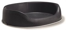 Curver ligmand rotanstijl antraciet/grijs 112x95x24 cm