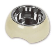 All for paws - melamine eetbak met rvs eetbak beige 350 ml