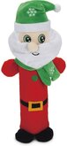 Beeztees Skinny Santa - Hondenspeelgoed - Pluche - 38x7,5x7,5 cm
