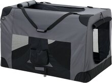 [pro.tec]® Dieren transportbox - reismand - grijs - XXXL