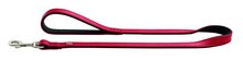 Hunter Looplijn Linum Rood&Zwart - Hondenriem - 100x2.0 cm