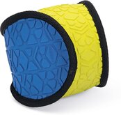 Beeztees Fetch Bal - Hondenspeelgoed - Rubber - Blauw/geel - Dia. 16 cm