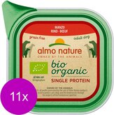 Almo Nature Alu Bio Organic Single Protein 150 g - Hondenvoer - 11 x Rund Graanvrij