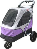 Topmast Hondenbuggy wandelwagen honden buggie De Luxe 3 wielen Paars  87 * 66 * 110 cm