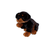 Knuffel rottweiler 25 cm