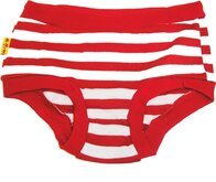 Loopsheidbroekje - rood gestreept - maat XL-Animal King