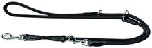 Hunter hondenriem freestyle verstelbaar zwart 200 cmx10 mm