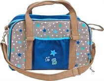 Lief! reistas boys beige / blauw 37x18x24 cm