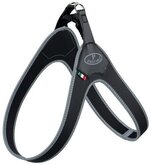 Trixie pratiko tuig voor hond step-in pvc / nylon zwart 25-35 cm