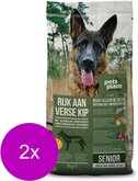 Pets Place Naturals Senior Large Breed Kip - Hondenvoer - 2 x 3 kg