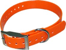 Halsband BioThane Beta - ORANJE - 450mmX19mm - dubbele gesp