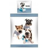 Dekbedovertrek Honden 140x200/70x80 cm