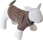 Hondentrui kabelmotief bruin 20cm