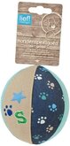 Lief! Hondenspeelgoed Canvas Bal Boys Blauw - 10 CM