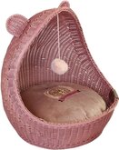 Happy House wieg wicker Cute Pets roze 40x40x60cm incl kussen