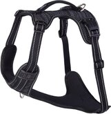 Rogz Explore Tuig Gevoerd Zwart - Hondenharnas - 66-95 cm