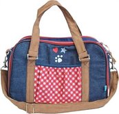 Lief! reistas unisex blauw / rood 37x18x24 cm