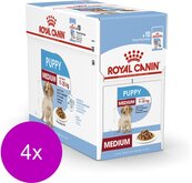 Royal Canin Shn Medium Puppy Pouch - Hondenvoer - 4 x 10x140 g