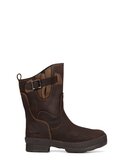 Dames booties waterdicht leer Emma Bruin