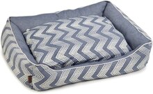 Beeztees Zigzag - Hondenmand - Blauw - 95x80x25 cm