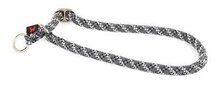 Halsband voor semi choker voor hond reflecterend grijs 13 mm-65 cm