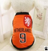 Shirt voor hondjes - "Voetbalshirt Nederland" - Maat S