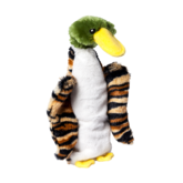 Adori Speeltje Skinny Eend Met Piep - Hondenspeelgoed - 39 cm Grijs