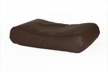 Hondenkussen Deluxe leatherlook bruin 80x55x15 cm