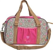 Lief! reistas girls beige / roze 37x18x24 cm
