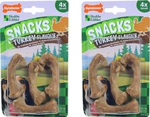 Nylabone gezonde harde snack S kalkoen 4x - 2 verpakkingen